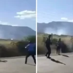 El actuar de un hombre en contra de agentes policiales en plena vía pública se ha viralizado en redes, pues el insólito hecho parece sacado de una película.